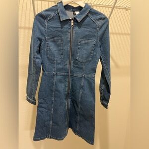 H&M Divided Blue Denim Dress, Size: 6, Never Worn